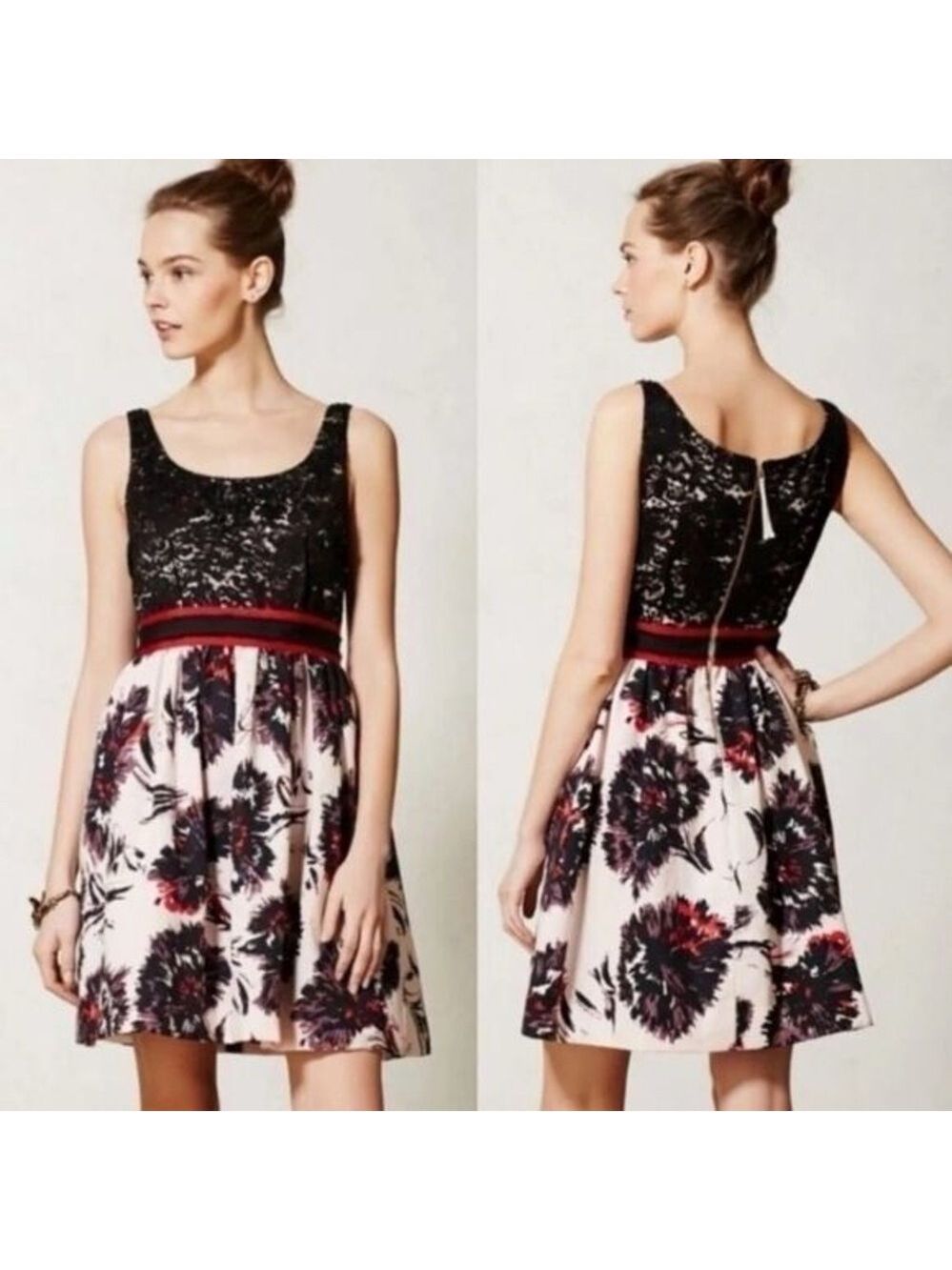 Anthropologie Peter Som X
Made In Kind Floral Lace Dress
Size 6